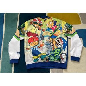 Rocket Power Fanimation Satin Jacket Chalk Line 3XL NWT 2019 Nickelodeon